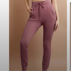 SAVVI Mauve Pink Slounge‎ X High Waisted Active Lounge Jogger Pants Size Small